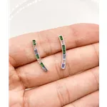 BRINCO EAR CUFF RETANGULAR COLORIDO