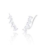 BRINCO EAR CUFF ZIRCONIA CORACAO