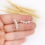 BRINCO EAR CUFF ZIRCONIA CORACAO