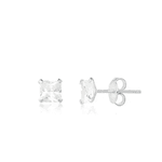 BRINCO ZIRCONIA QUADRADO 8MM