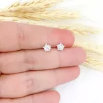 BRINCO ZIRCONIA ESTRELA 6MM