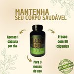 Suplemento alimentar EXO CD 100 - 100% Natural - Aumenta a imunidade - 90 cápsulas 