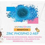 2 Frascos de Zinc Phospho 2- Aep OroNewLife - Suplemento Alimentar de minerais e vitaminas