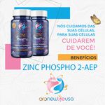 3 Frascos Zinc Phospho 2- AEP Suplemento Alimentar de vitaminas e minerais
