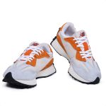 New Balance 327 Cinza com Laranja - Couro