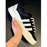  Adidas Campus X Bad Bunny Preto e Branco- COURO