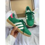 Adidas Gazelle Verde com Rosa 