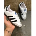 Tenis Adidas Samba branco e preto