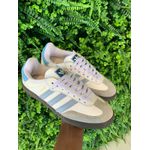 Tenis Feminino Adidas Samba Branco e Azul