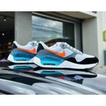 Tenis Air Max System BCO/PTO/TURQUESA