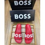 chinelo hugo boss vermelho e branco