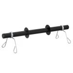 Barra 40cm Par Halteres Com Presilhas Sem Anilha