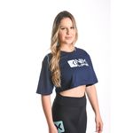 Cropped Algodão Nexlife Azul Marinho