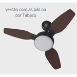Ventilador De Teto Legacy Led Pt 3P Pr/Tabaco Inverter Bivolt - Ventisol