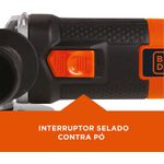 ESMERIHADEIRA 41/2''-820W 11.000RPM G720-B2 220V - Black & Decker