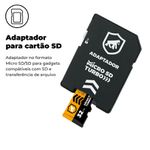 Cartão de Memória Turbo 32GB U1 + Adaptador Pendrive Nano Slim + Adaptador SD - Gorila Shield