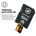 Cartão de Memória Turbo 128GB U3 + Adaptador Pendrive Nano Slim + Adaptador SD - Gorila Shield