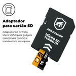 Cartão de Memória Turbo 16GB U1 + Adaptador Pendrive Nano Slim + Adaptador SD - Gorila Shield