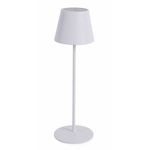 LUMINÁRIA/ABAJUR LED DE MESA RECARREGÁVEL DIMERIZÁVEL BRANCO 