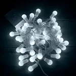 CORDAO 40 LEDS BOLA PEQUENA BRANCO QUENTE BIV