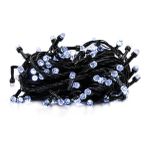 CORDAO PISCA 100 LEDS BRANCO FRIO MULTFUNCOES FIO VERDE 127V