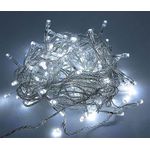 CORDAO 100 LEDS BRANCO FRIO MULTIFUNÇÕES FIO TRANSP 127V