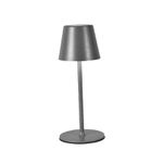 ABAJUR LED 3W DIMERIZÁVEL RECARREGAVEL CINZA 3000/6000K 
