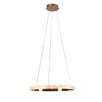 PENDENTE OCA DOURADO E TRANSP 32W 3000K 1881LM