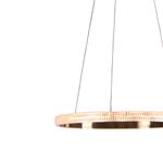 PENDENTE OCA DOURADO E TRANSP 32W 3000K 1881LM