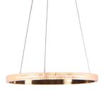 PENDENTE OCA DOURADO E TRANSP 32W 3000K 1881LM