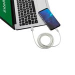 CABO USB-C 1,5M NYLON BRANCO INTELBRAS
