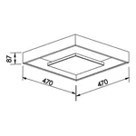 PLAFON NEW PICTURE LED 16,8W 3000K BIVOLT BT/BT