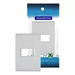 PLACA 4X2 1 MOD. HORIZONTAL LIZ TRAMONTINA BRANCA 