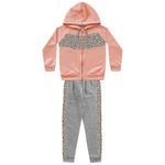 Conjunto Moletom Fakini Infantil Feminino Neon Tamanho 4 ao 10