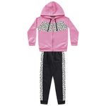 Conjunto Moletom Fakini Infantil Feminino Neon Tamanho 4 ao 10