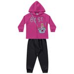 Conjunto Moletom Fakini Bebê Feminino Pink Tamanho 1 - 2 - 3