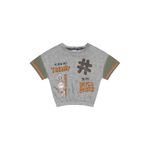 Blusa Fakini Infantil Feminina 4 ao 10 - Cinza