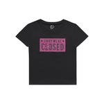 Blusa Infantil Feminina Playground 4 ao 10 - Preta