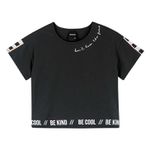 Blusa Amora Feminina 12 ao 18 - Preta