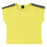 Blusa Amora Feminina 12 ao 18 - Cropped Verde Fluorescente