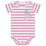 Body Kiko Baby Bebê Feminino RN ao G - Rosa Listrado