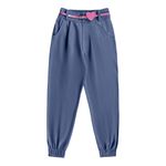 Calça Jogger Moletinho Feminina Playground 12-14-16 Azul Claro