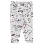 Calça Mijão Kiko Baby Bebê Feminino Cinza Estampada Tamanho Rn - P - M - G