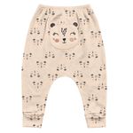 Calça Mijão Kiko Baby Bebê Feminino Rosê Estampada Tamanho Rn - P - M - G