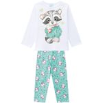 Pijama Manga Longa Kyly Infantil Feminino Tamanho 4 ao 8