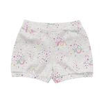 Short Kiko baby Bebê Feminino RN ao G - Cinza Estampado