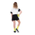 Short Fakini Infantil Feminino 4 ao 10 - Preto e Verde Fluorescente