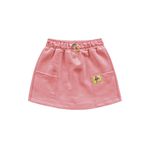 Short Saia Fakini infantil Feminino 4 ao 10 - Rosa Fluorescente