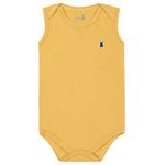 Body Regata Kiko Baby Bebê Masculino RN ao G - Mostarda