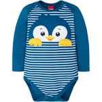 Body Manga Longa Kyly Bebê Masculino Pinguim P - M - G